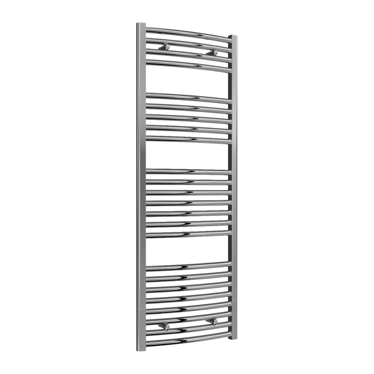 Reina Diva Curved Bathroom Ladder Steel Radiator in Chrome