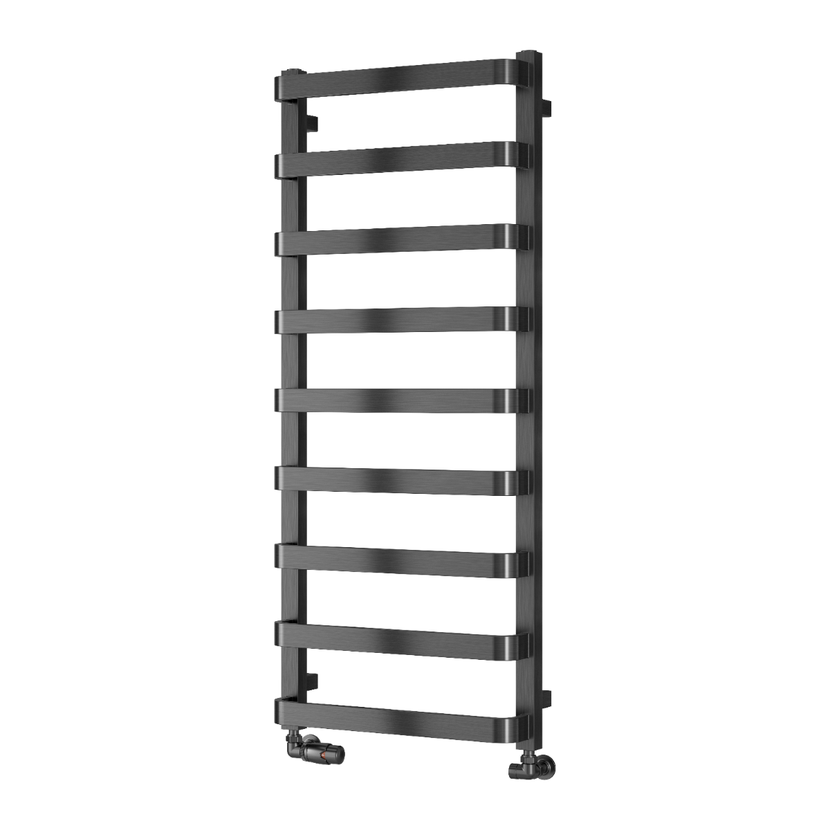 Reina Flora Gun Metal Wall Mounted Ladder Steel Bathroom Radiator | 1 colour, 3 sizes