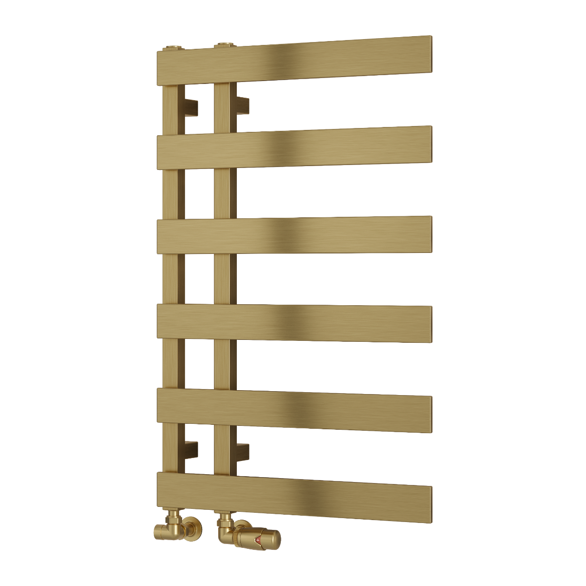 Reina Florina Trendy Brushed Brass Bathroom Towel Radiator