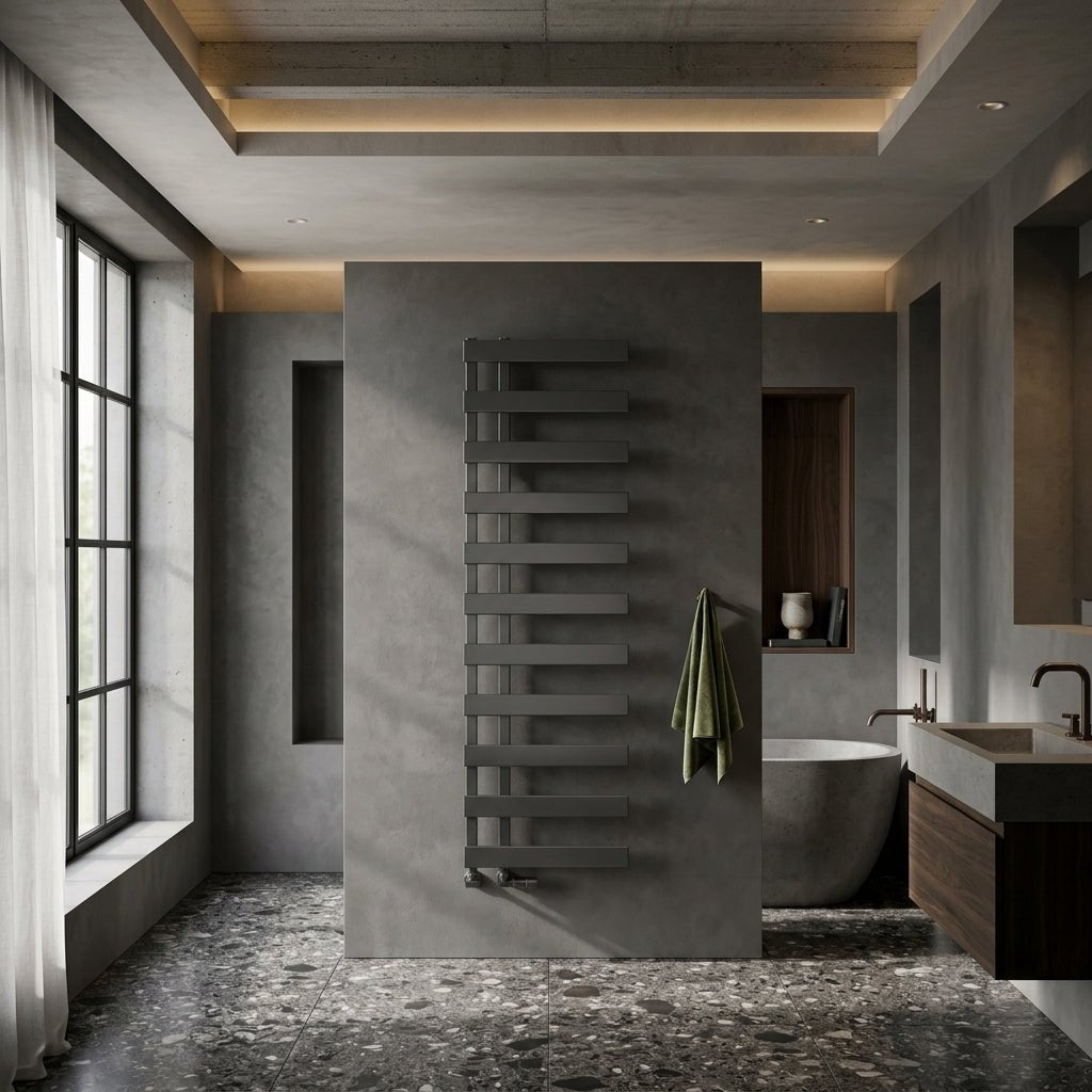Reina Florina Steel Bathroom Towel Radiator in 1235H x 500W