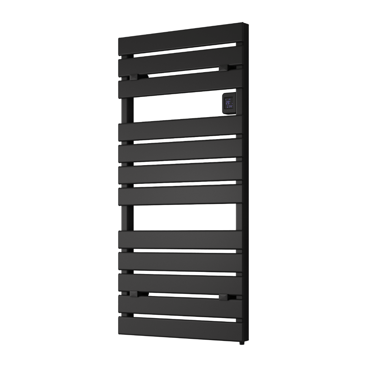 Reina Gia Aluminium Dry Electric Bathroom Radiator in Black