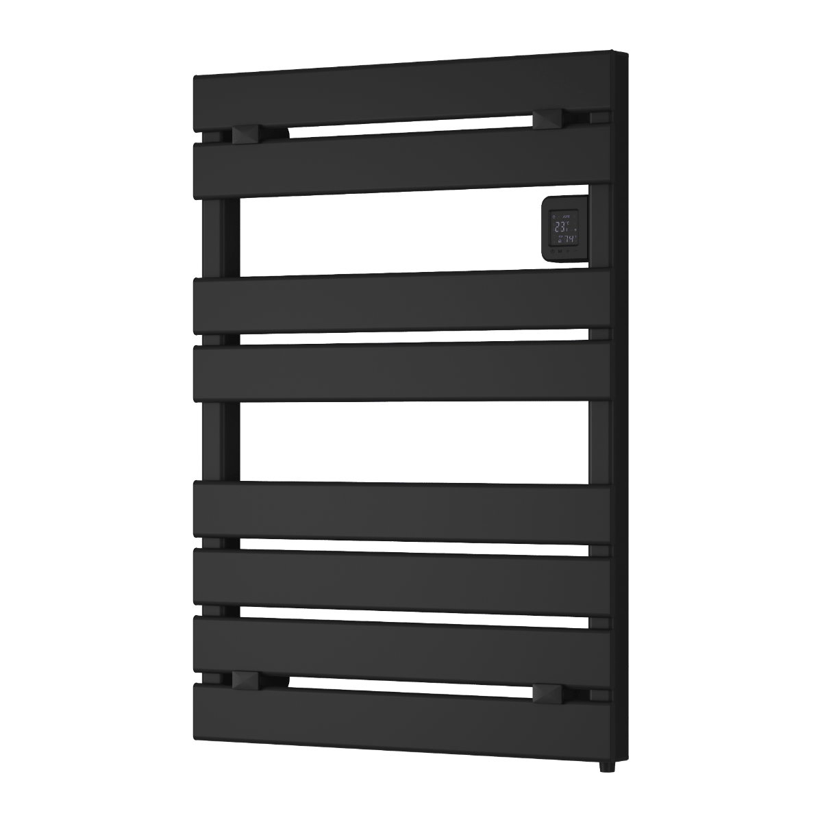 Reina Gia Aluminium Dry Electric Bathroom Radiator in Black