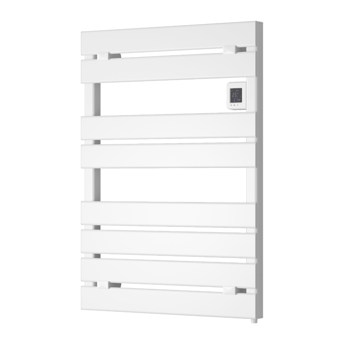 Reina Gia Aluminium Dry Electric Bathroom Radiator in White
