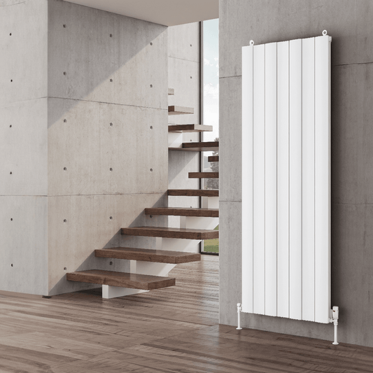 Reina Gio Minimalist Vertical Aluminium Radiator in Double 1800H x 280W
