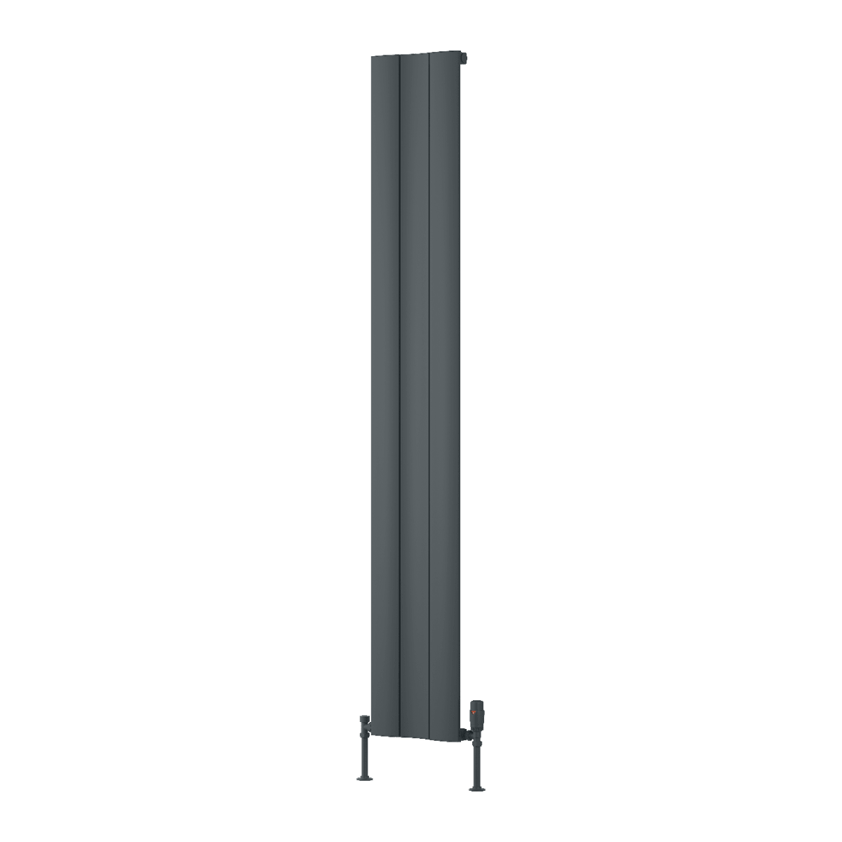 Reina Gio Minimalist Vertical Aluminium Radiator in Double 1800H x 660W
