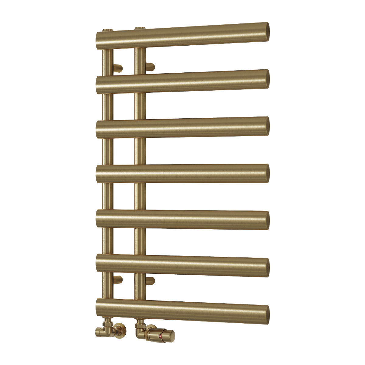 Reina Grace Brushed Brass Modern Bathroom Towel Radiator