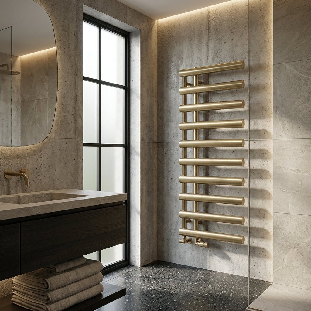 Reina Grace Modern Steel Bathroom Towel Radiator in 1140H x 500W