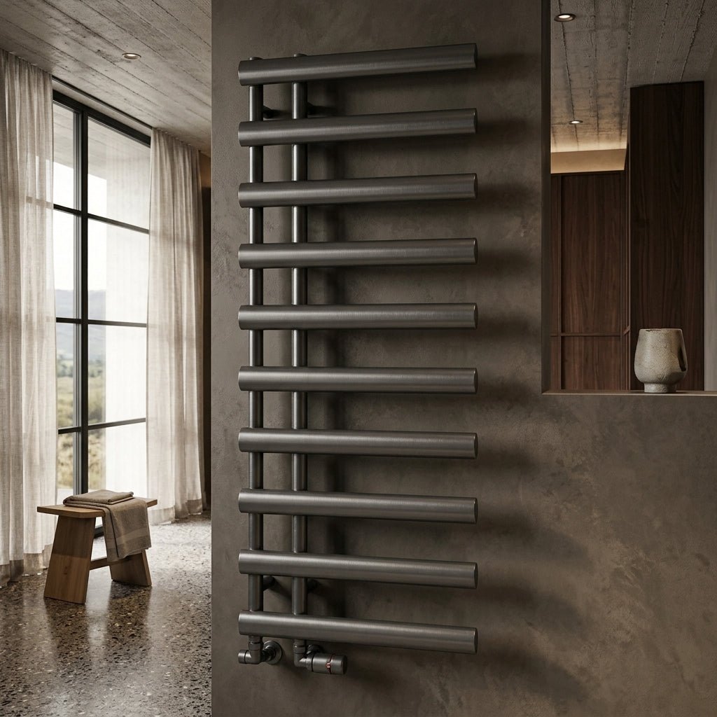 Reina Grace Modern Steel Bathroom Towel Radiator in 1140H x 500W
