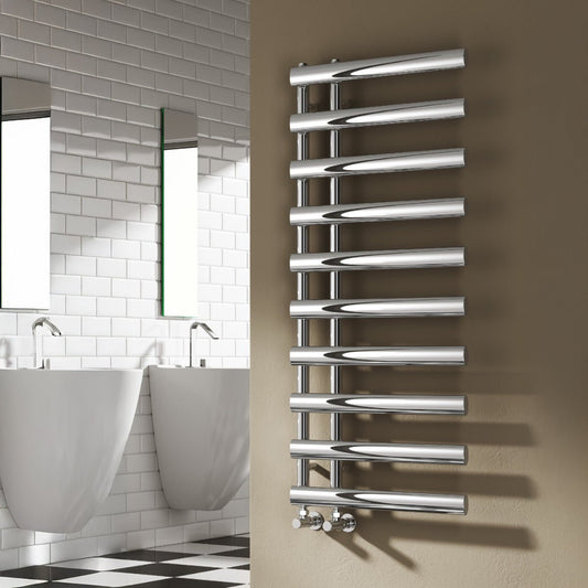 Reina Grace Modern Steel Bathroom Towel Radiator in 1140H x 500W