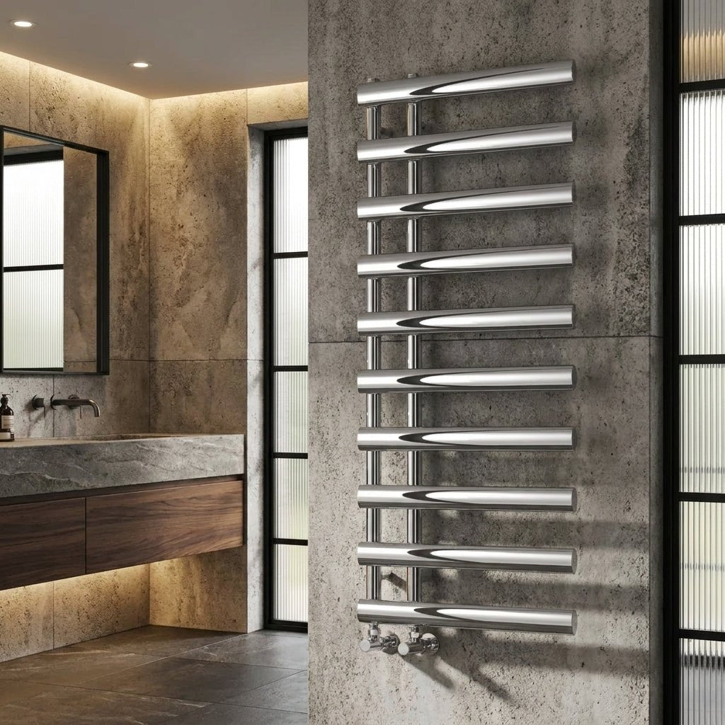 Reina Grace Modern Steel Bathroom Towel Radiator in 1140H x 500W