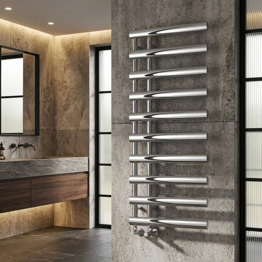 Reina Grace Modern Steel Bathroom Towel Radiator in 1140H x 500W