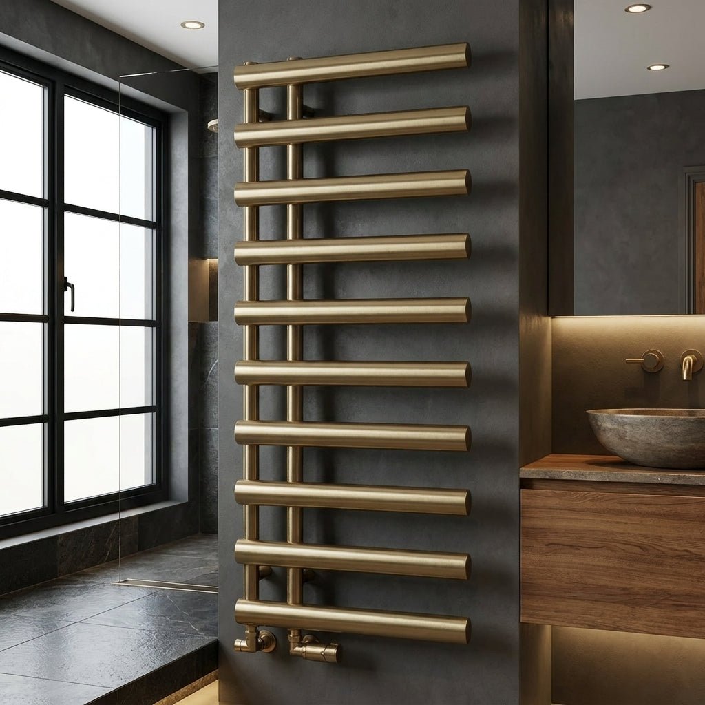 Reina Grace Modern Steel Bathroom Towel Radiator in 1140H x 500W