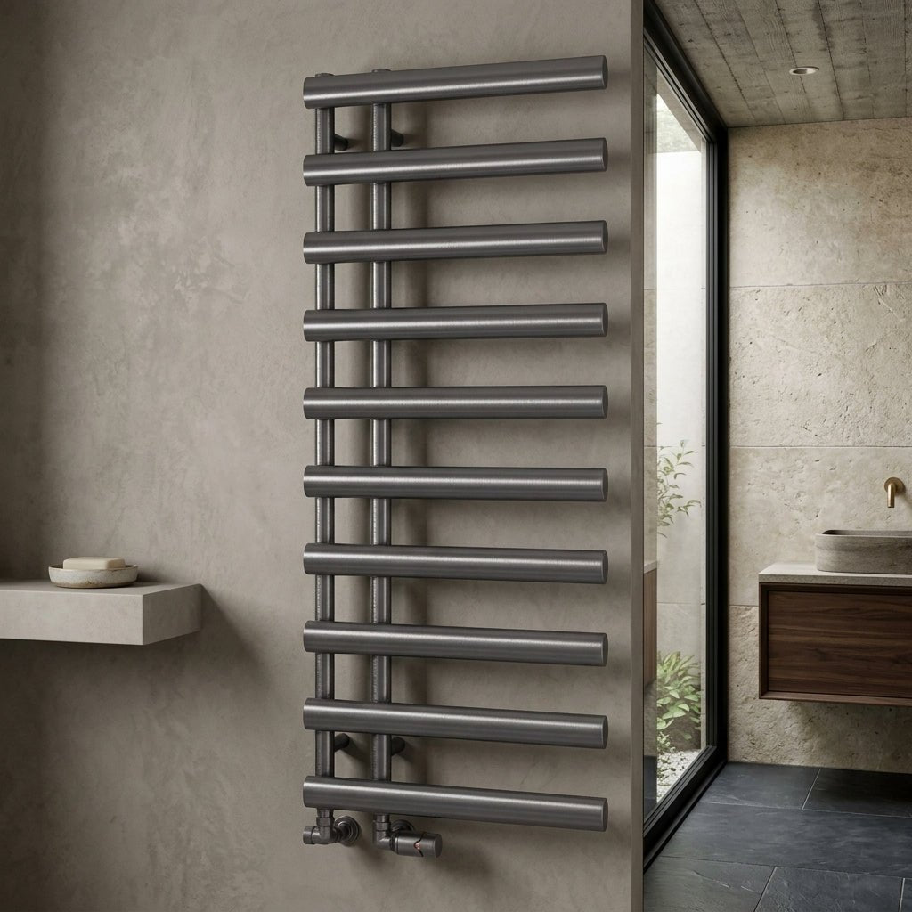Reina Grace Modern Steel Bathroom Towel Radiator in 1140H x 500W