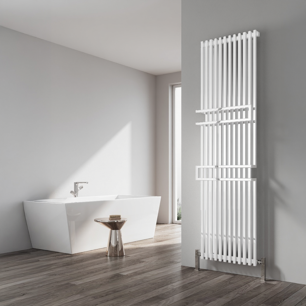 Reina Grande Modern Vertical Mild Steel Bathroom Radiator 1800H x 500W | 3 colours, 1 size