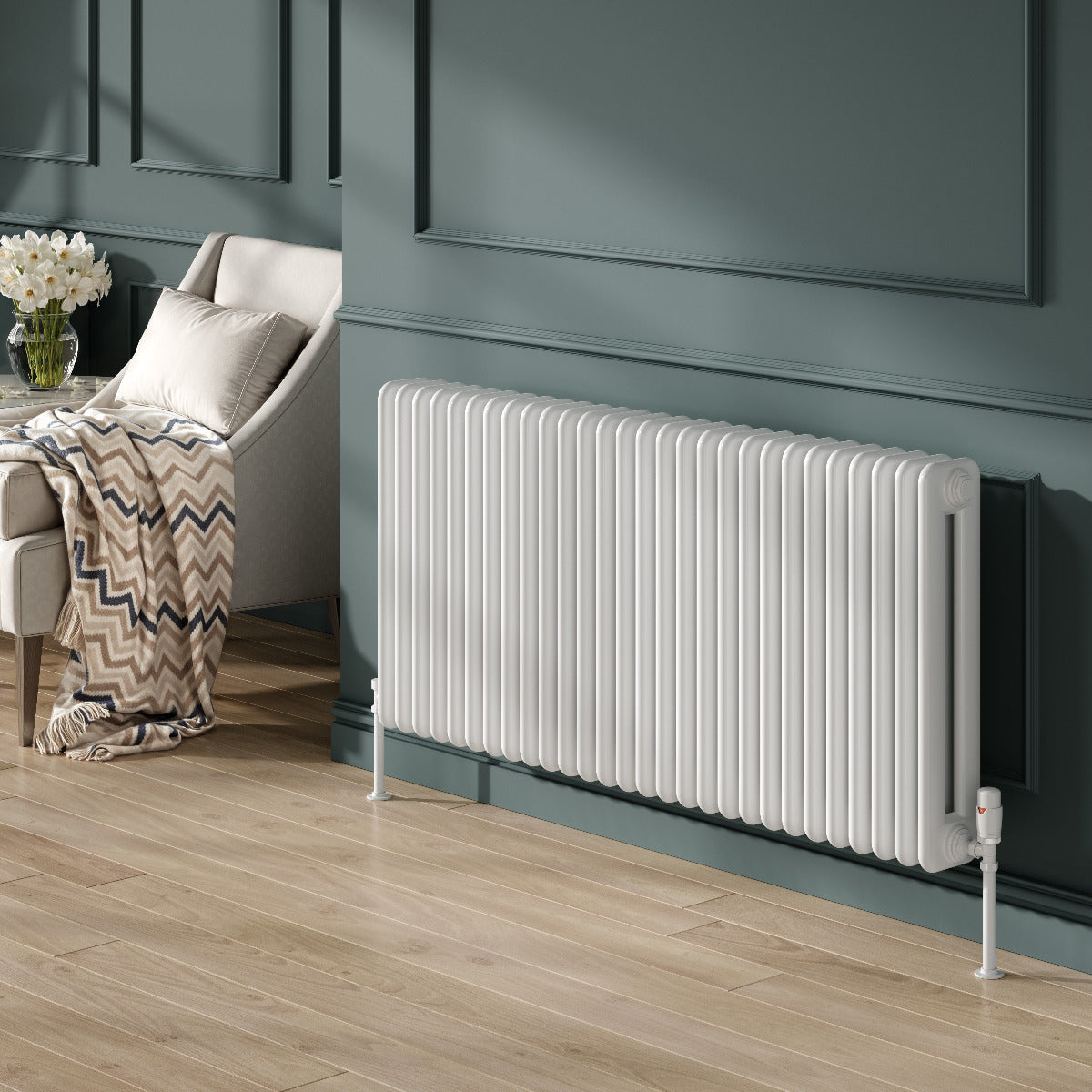 Reina Hedingham Modern Column Horizontal Radiator