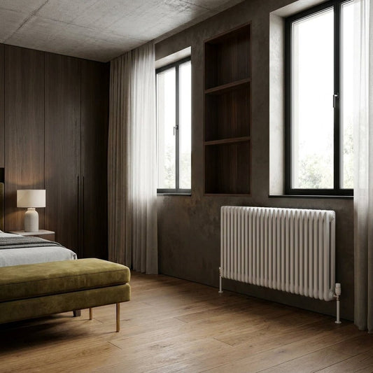 Reina Hedingham Modern Column Horizontal Radiator in 600H x 600W
