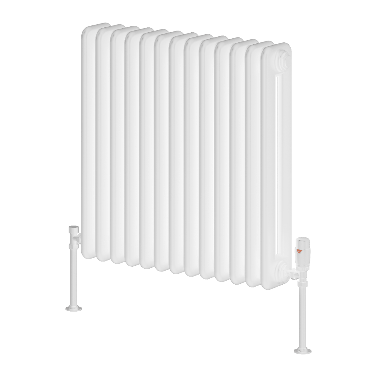 Reina Hedingham Modern Column Horizontal Radiator in 600H x 600W