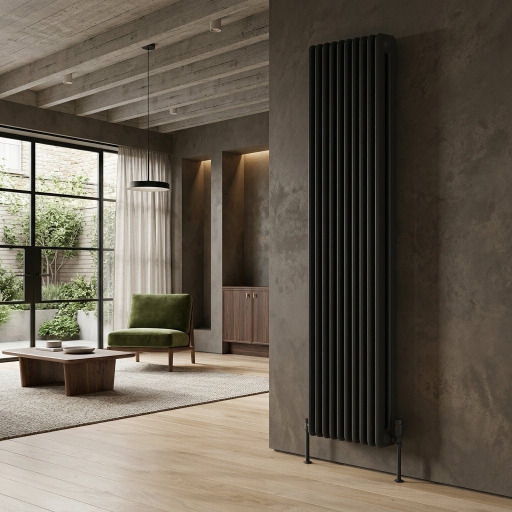 Reina Hedingham Modern Column Vertical Radiator in 1800H x 285W