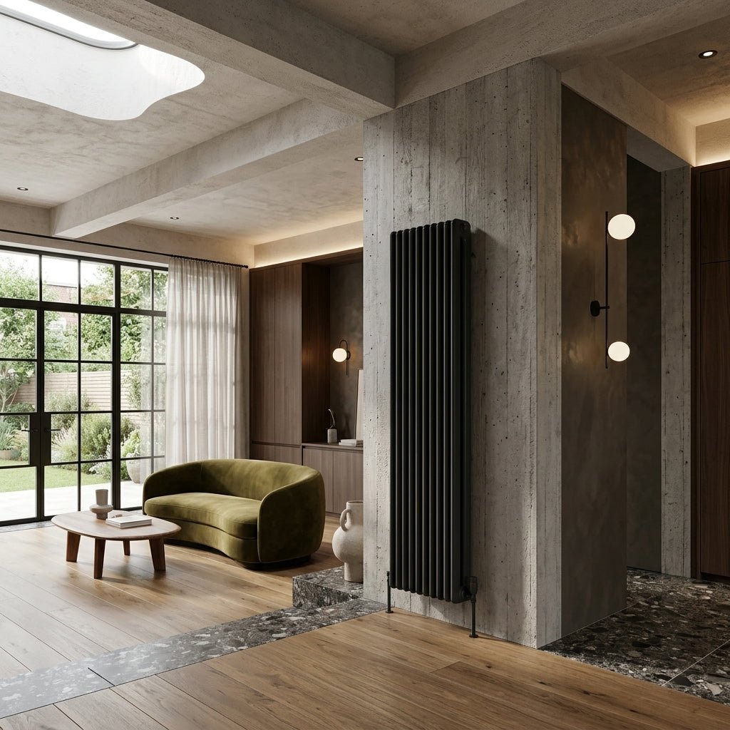 Reina Hedingham Modern Column Vertical Radiator in 1800H x 285W