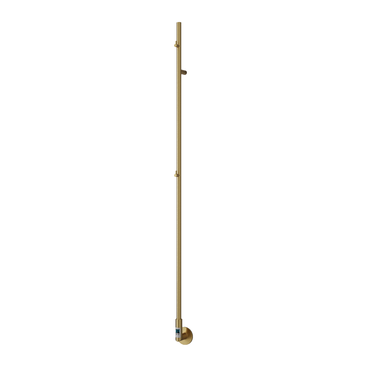 Reina Ines Electric Brushed Brass Robe Hanging Steel Radiator