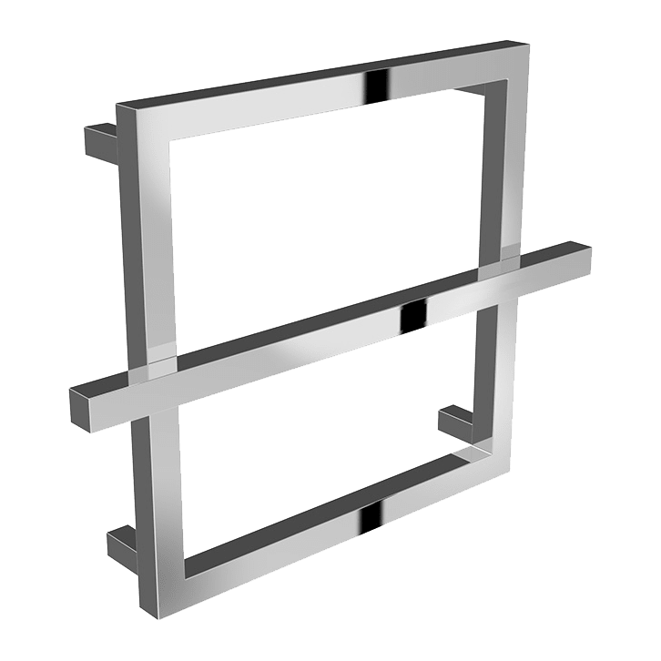 Reina Lago 1 Rectangular Steel Towel Warmer in Black