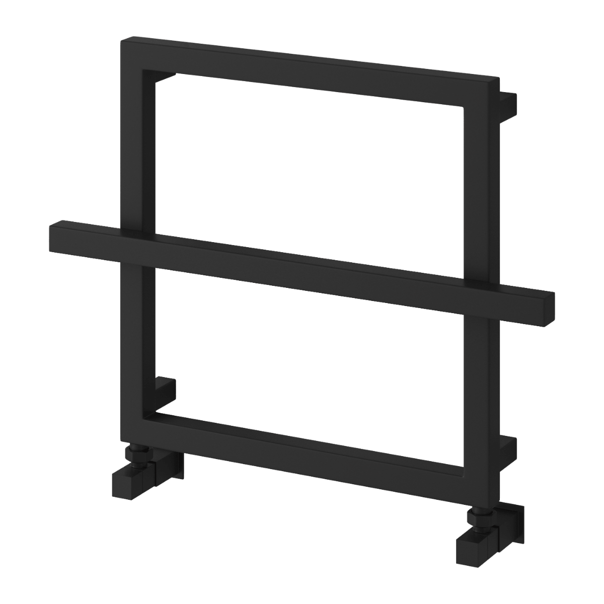 Reina Lago 1 Rectangular Steel Towel Warmer in Black