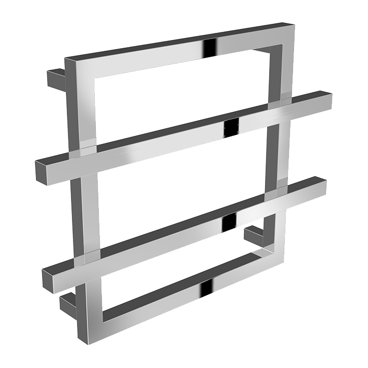 Reina Lago 2 Double Bar Rectangular Steel Towel Warmer 450H x 600W