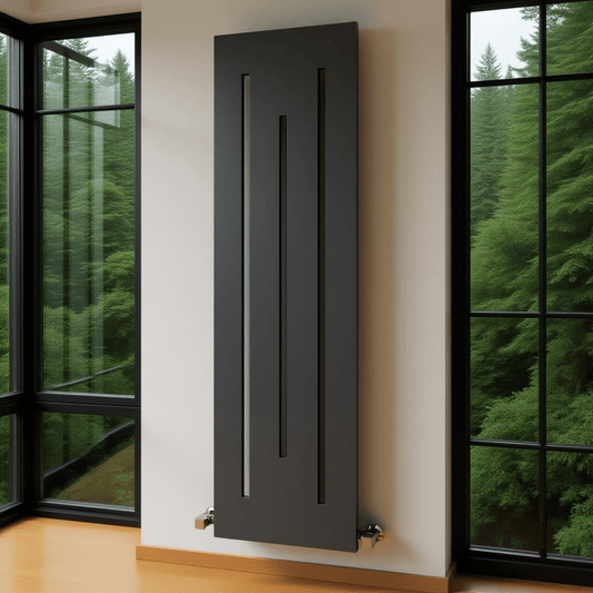 Reina Line Slender Panel Vertical Cut Out Radiator in 1800H x 490W