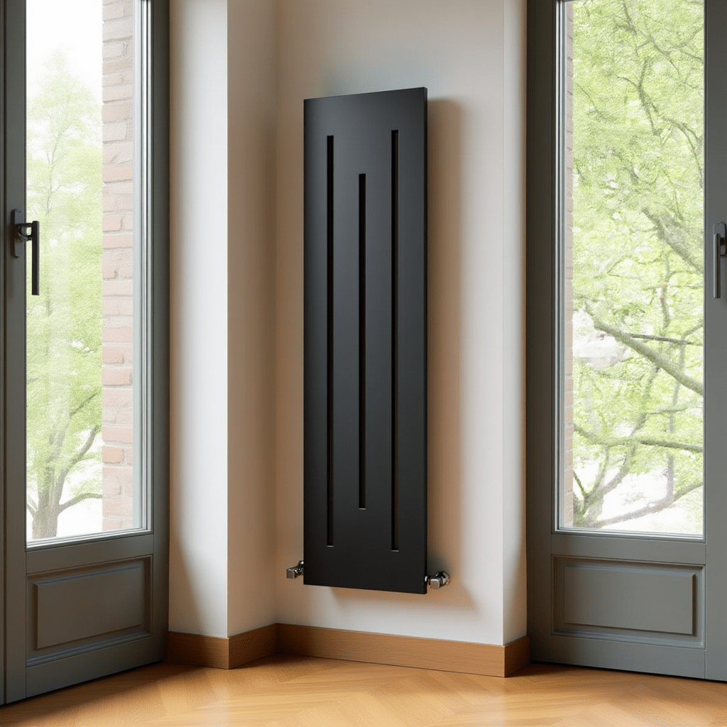 Reina Line Slender Panel Vertical Cut Out Radiator in 1800H x 490W