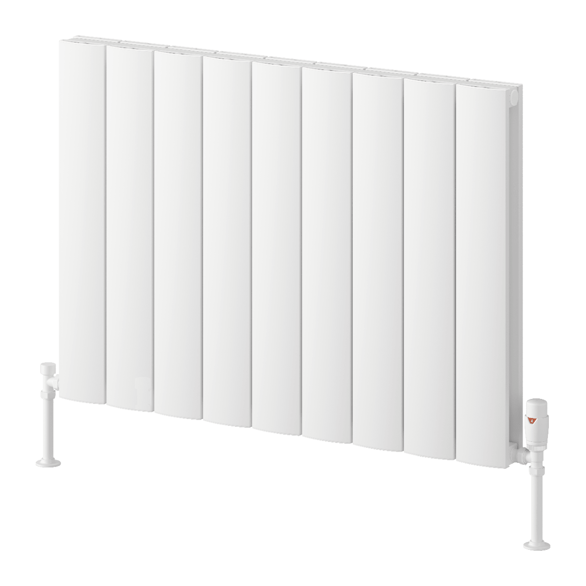 Reina Loco Horizontal Double Panel Aluminium Radiator in Anthracite