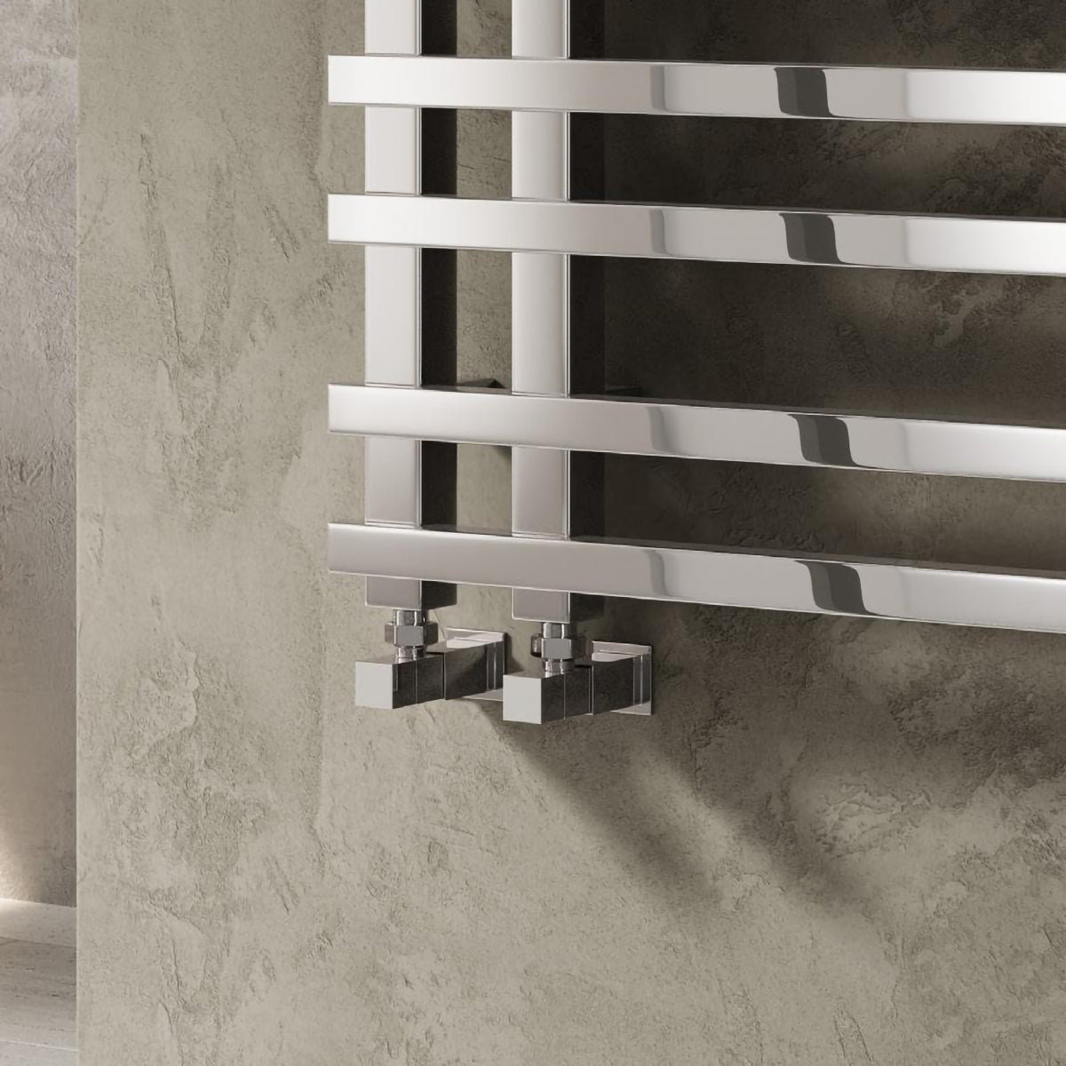 Reina Loge Angled Valves in Anthracite