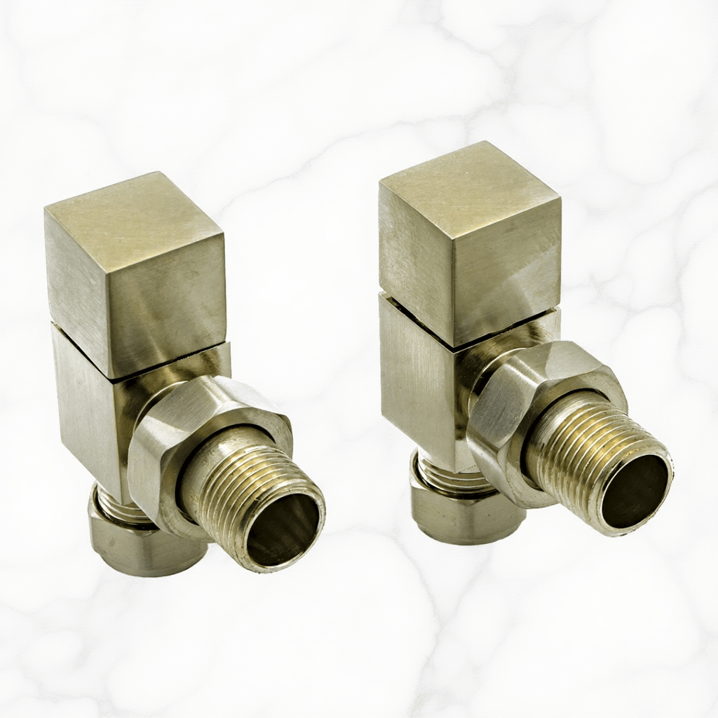 Reina Loge Angled Valves in Brushed
