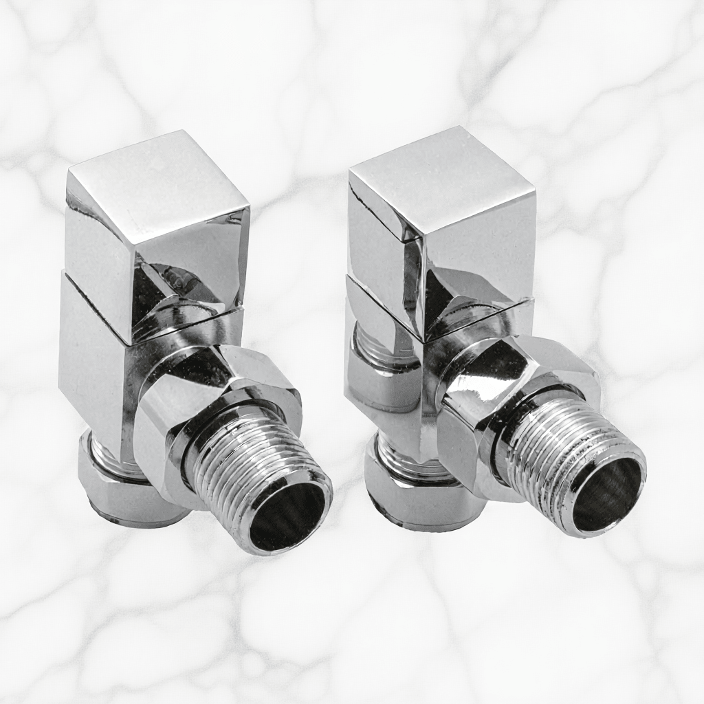 Reina Loge Angled Valves in Chrome