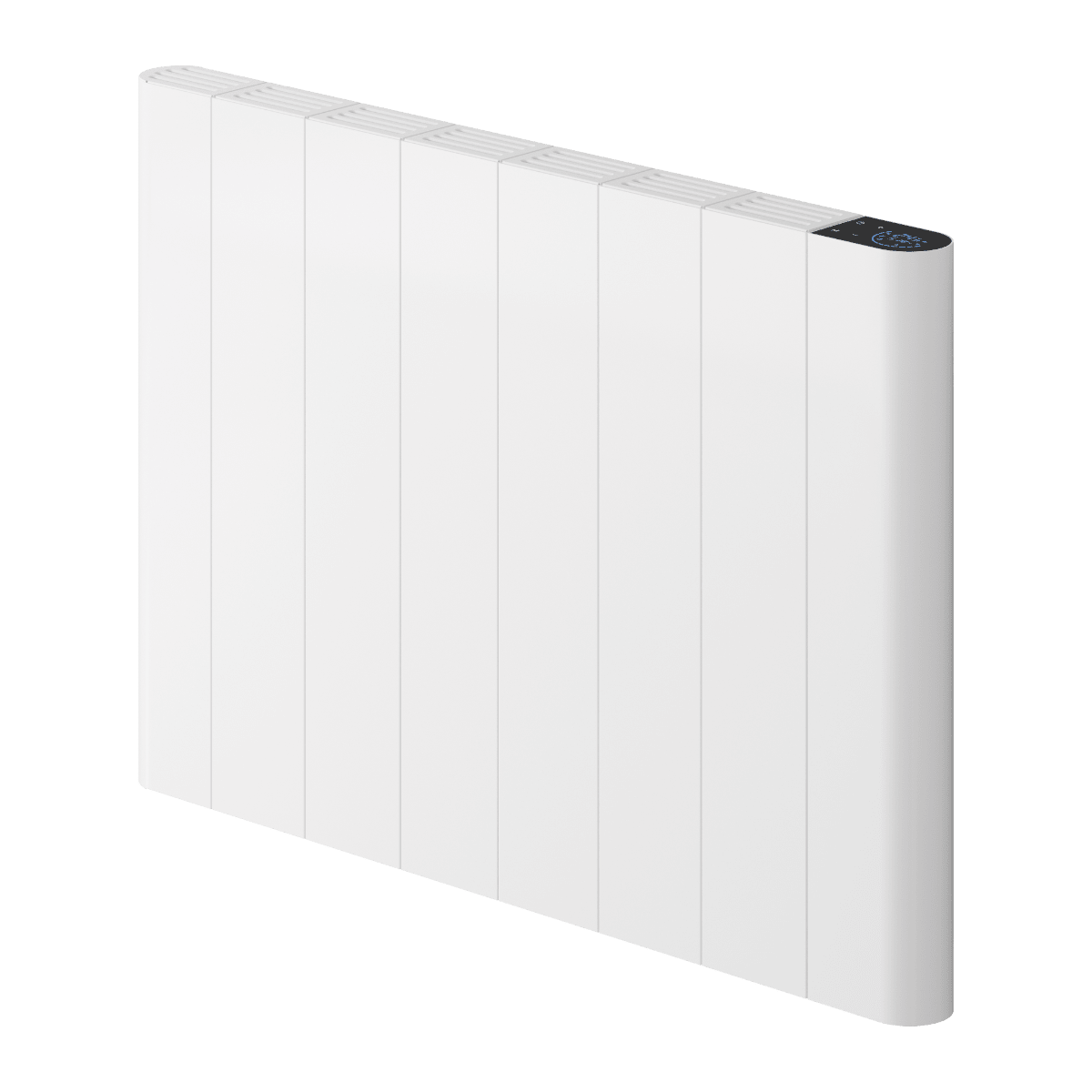 Reina Maia Horizontal Electric Aluminium Radiator in White in White