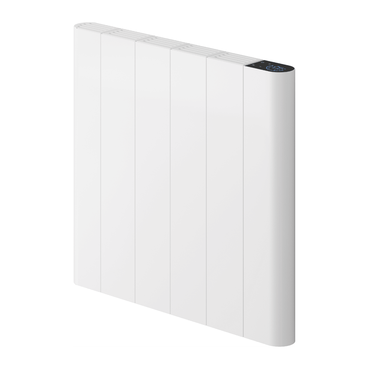 Reina Maia Horizontal Electric Aluminium Radiator in White in White