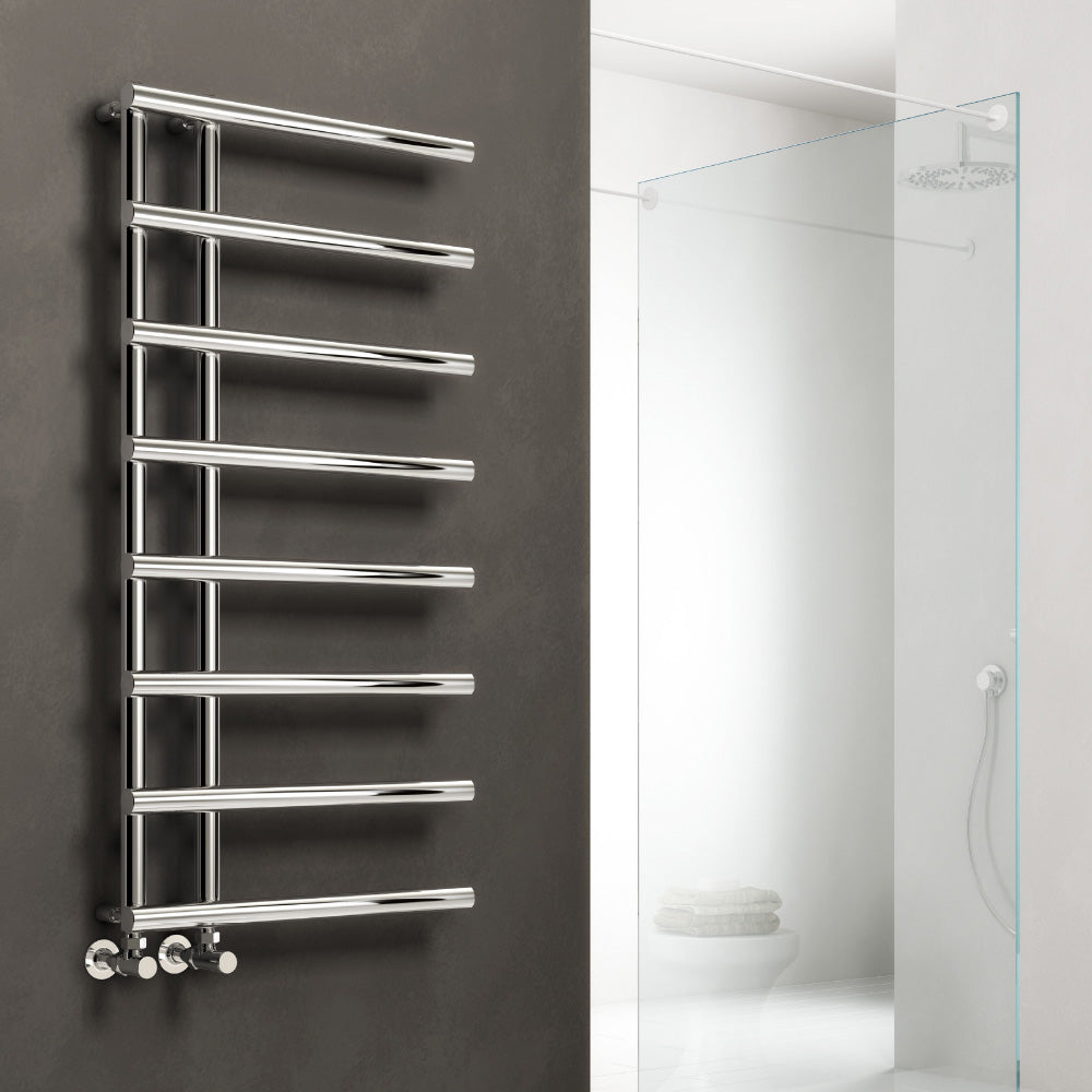 Reina Matera Cylinder Bar Heated Steel Towel Rail | 3 colours, 3 sizes