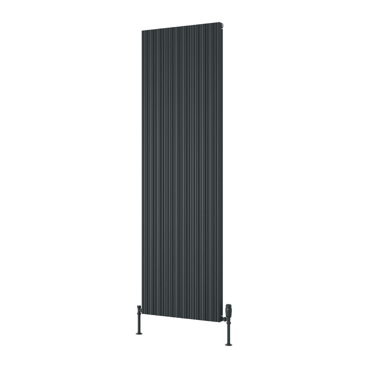 Reina Melvin Tall Contemporary Aluminium Radiator in Anthracite