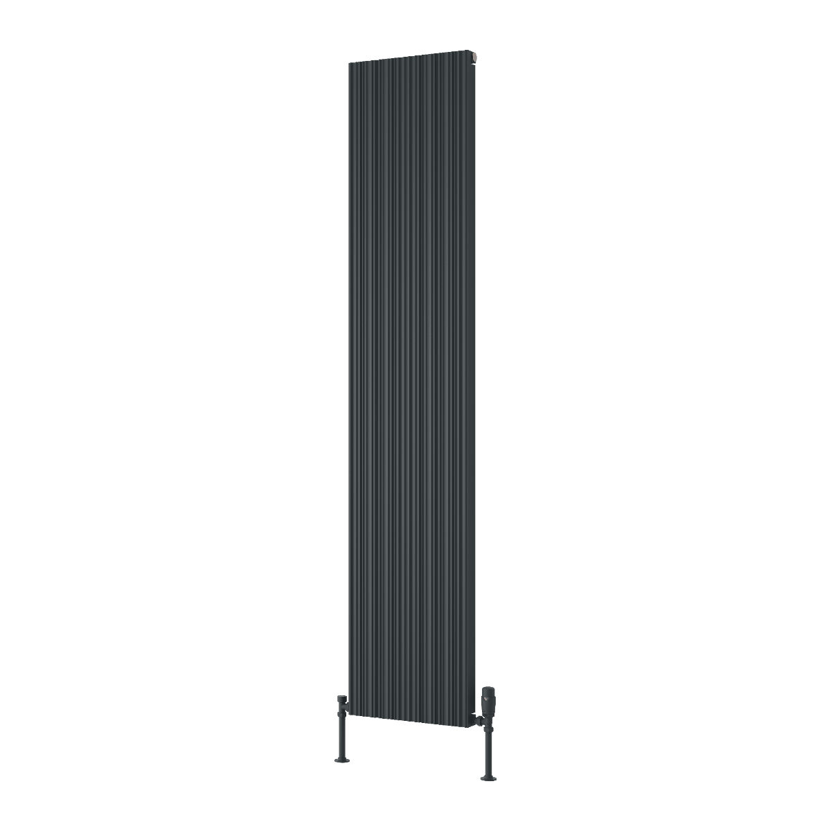 Reina Melvin Tall Contemporary Aluminium Radiator in Anthracite