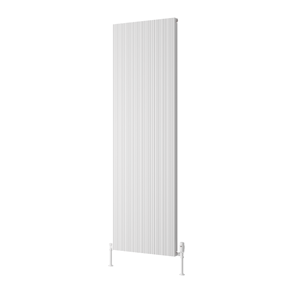 Reina Melvin Tall Contemporary Aluminium Radiator in White