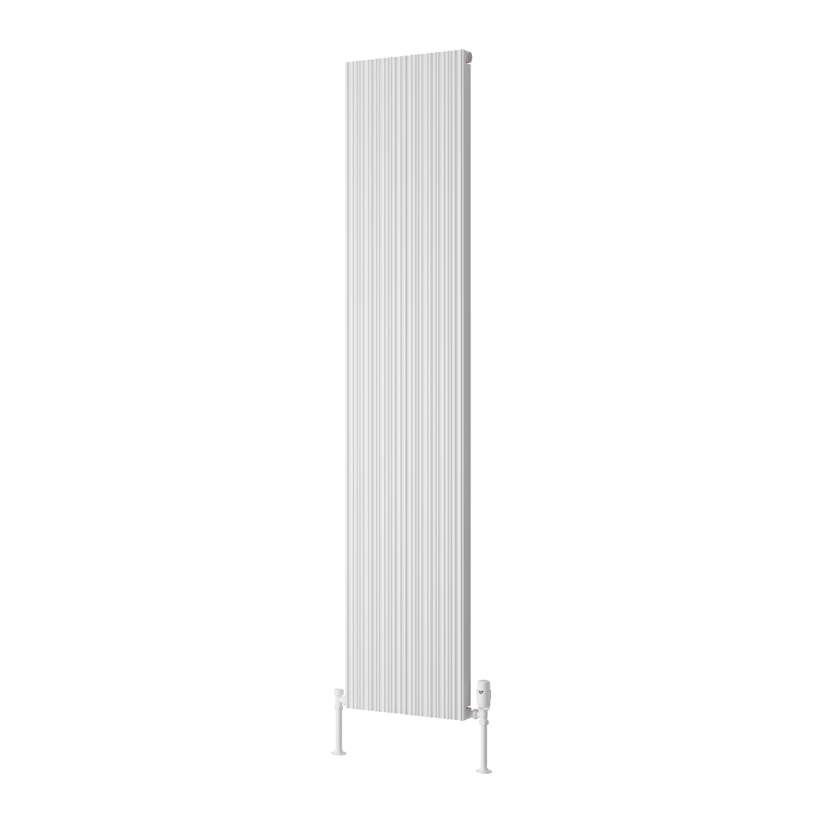 Reina Melvin Tall Contemporary Aluminium Radiator in White