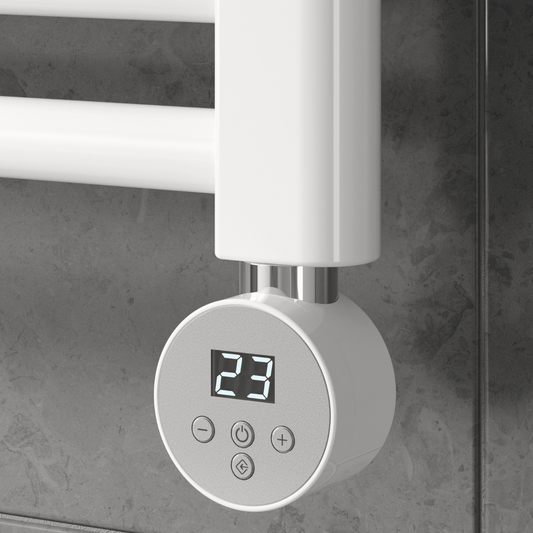 Reina Mini Round Thermostatic Control Unit in White