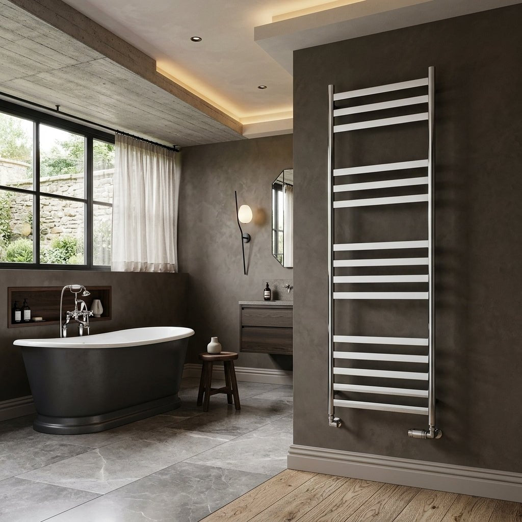 Reina Misa Stainless Steel Bathroom Towel Rail in 720H x 530W