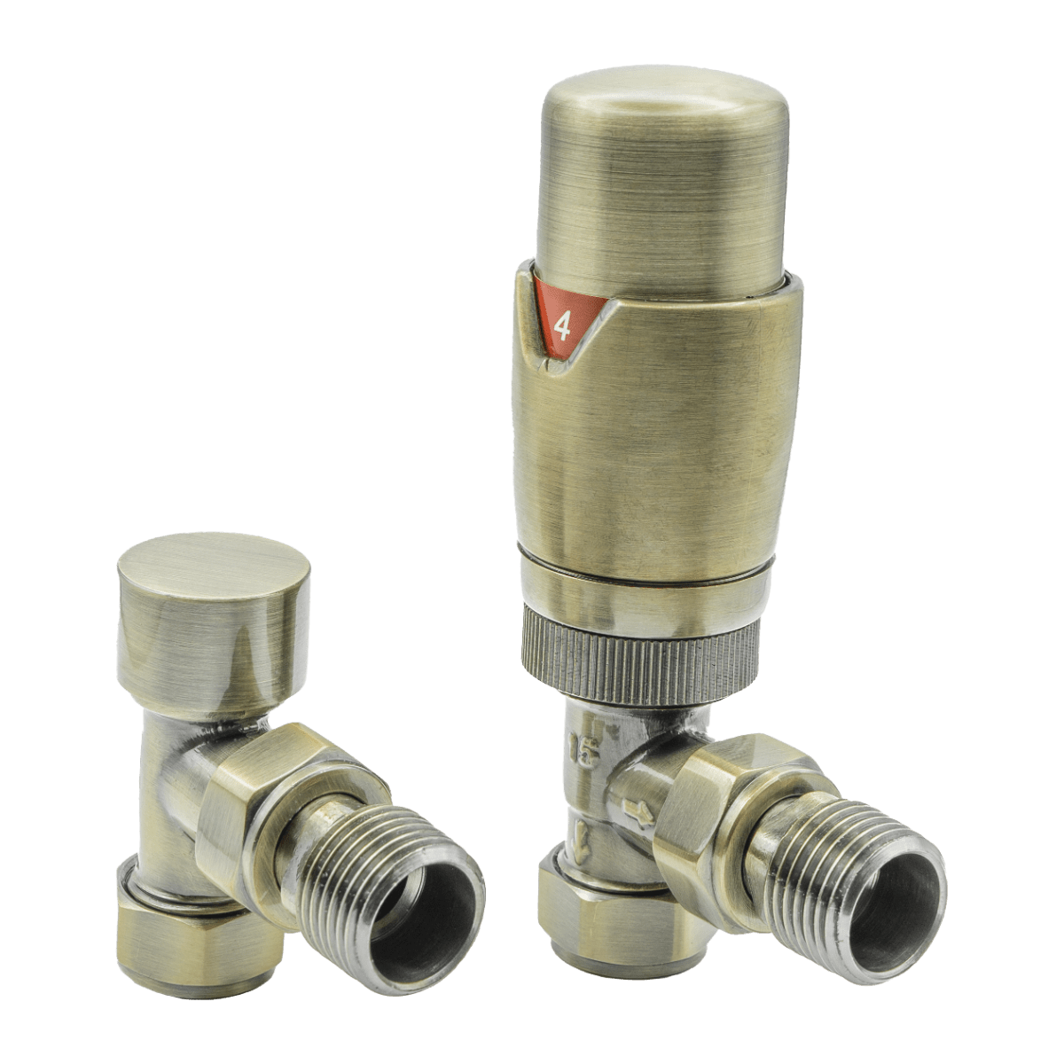 Reina Modal TRV Angled Valves in Bronze