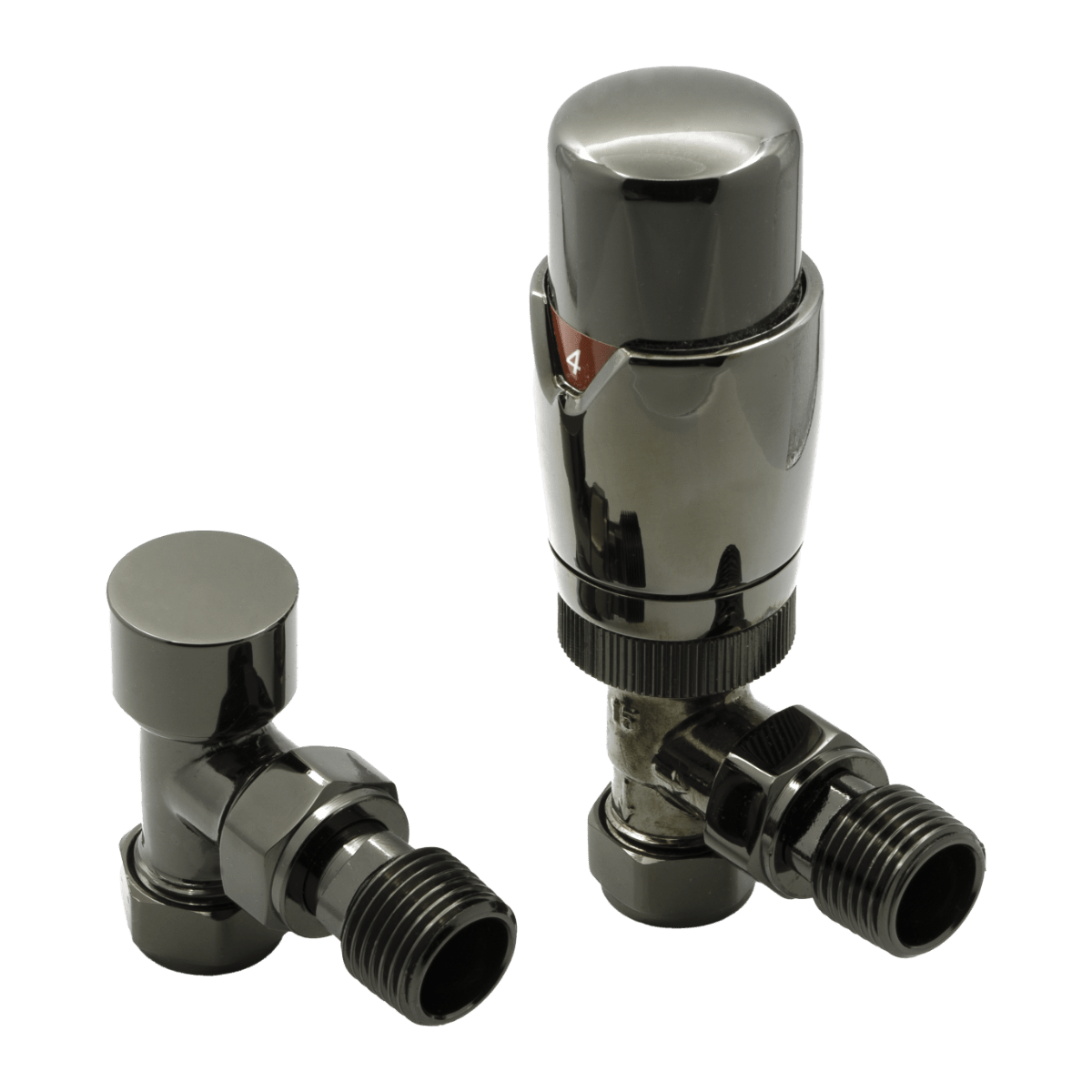 Reina Modal TRV Angled Valves in Oiled Bronze