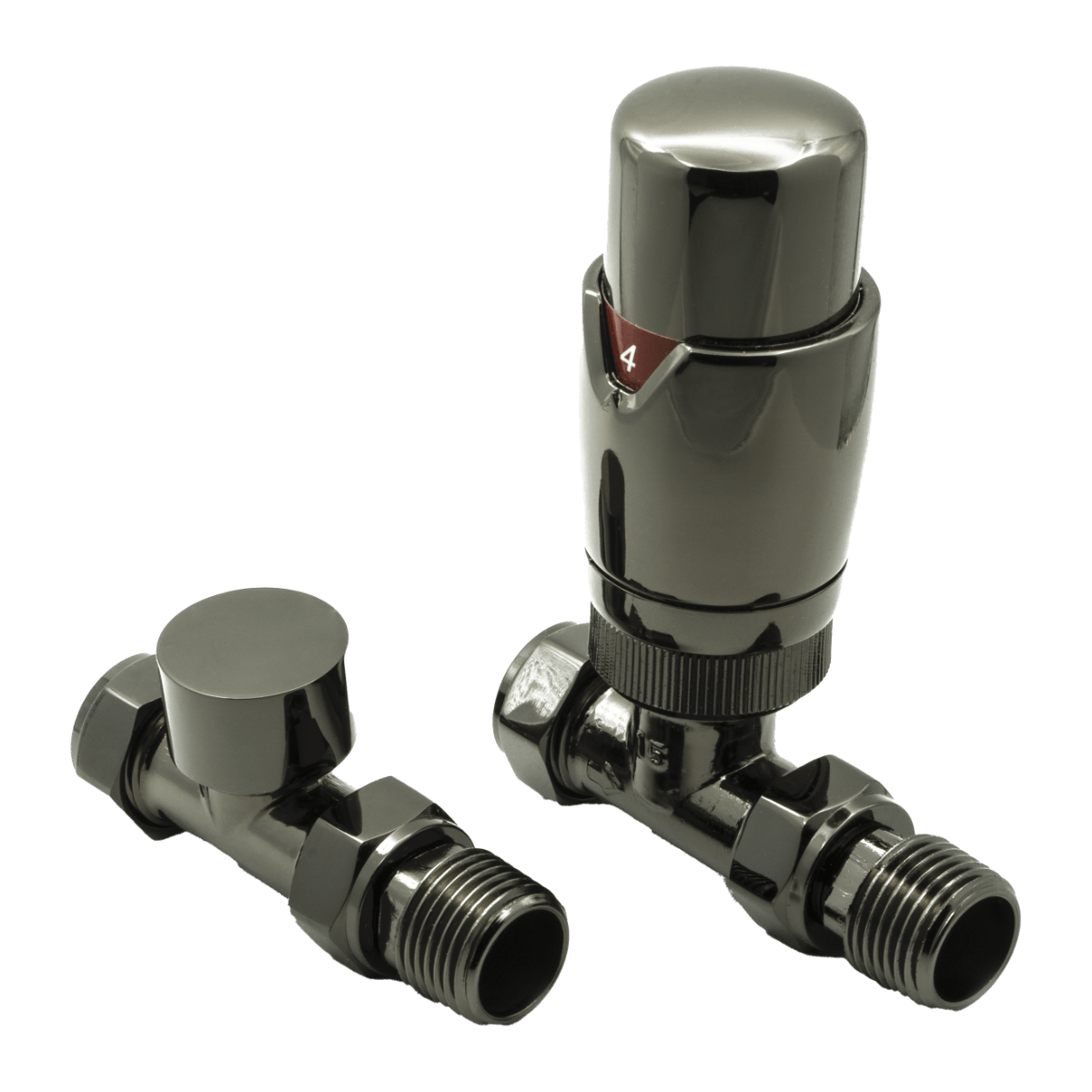 Reina Modal TRV Straight Valves in Oiled Bronze