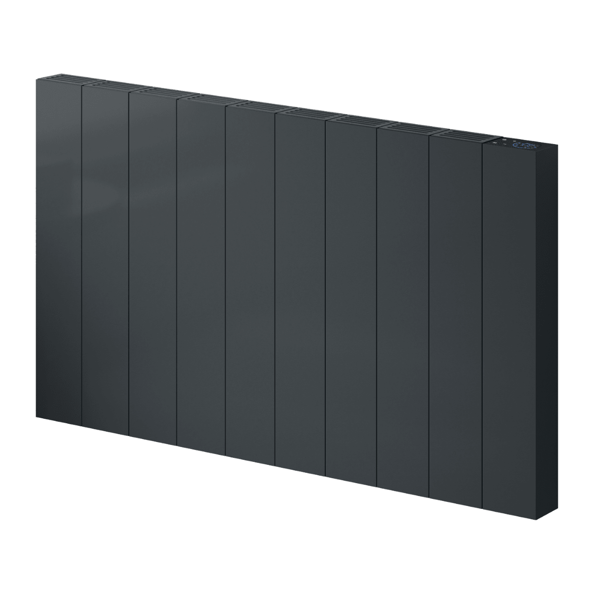 Reina Nika Horizontal Electric Radiator in Anthracite in Anthracite