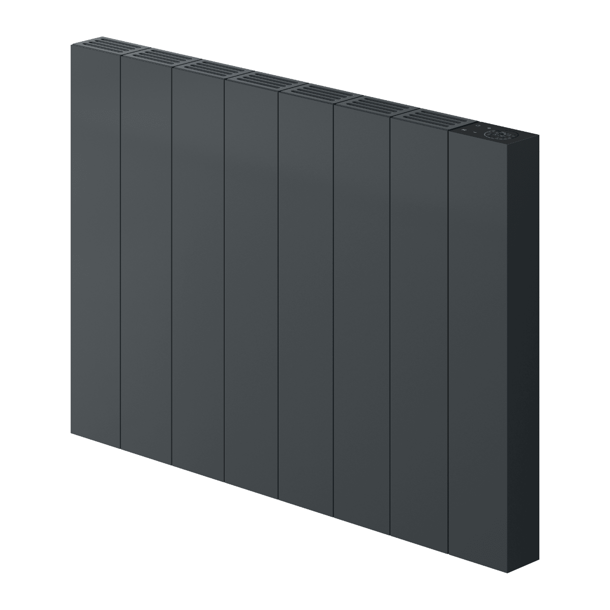 Reina Nika Horizontal Electric Radiator in Anthracite in Anthracite