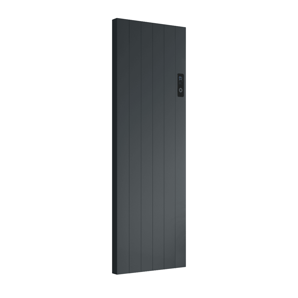 Reina Nika Vertical Electric Aluminium Radiator in Anthracite in Anthracite