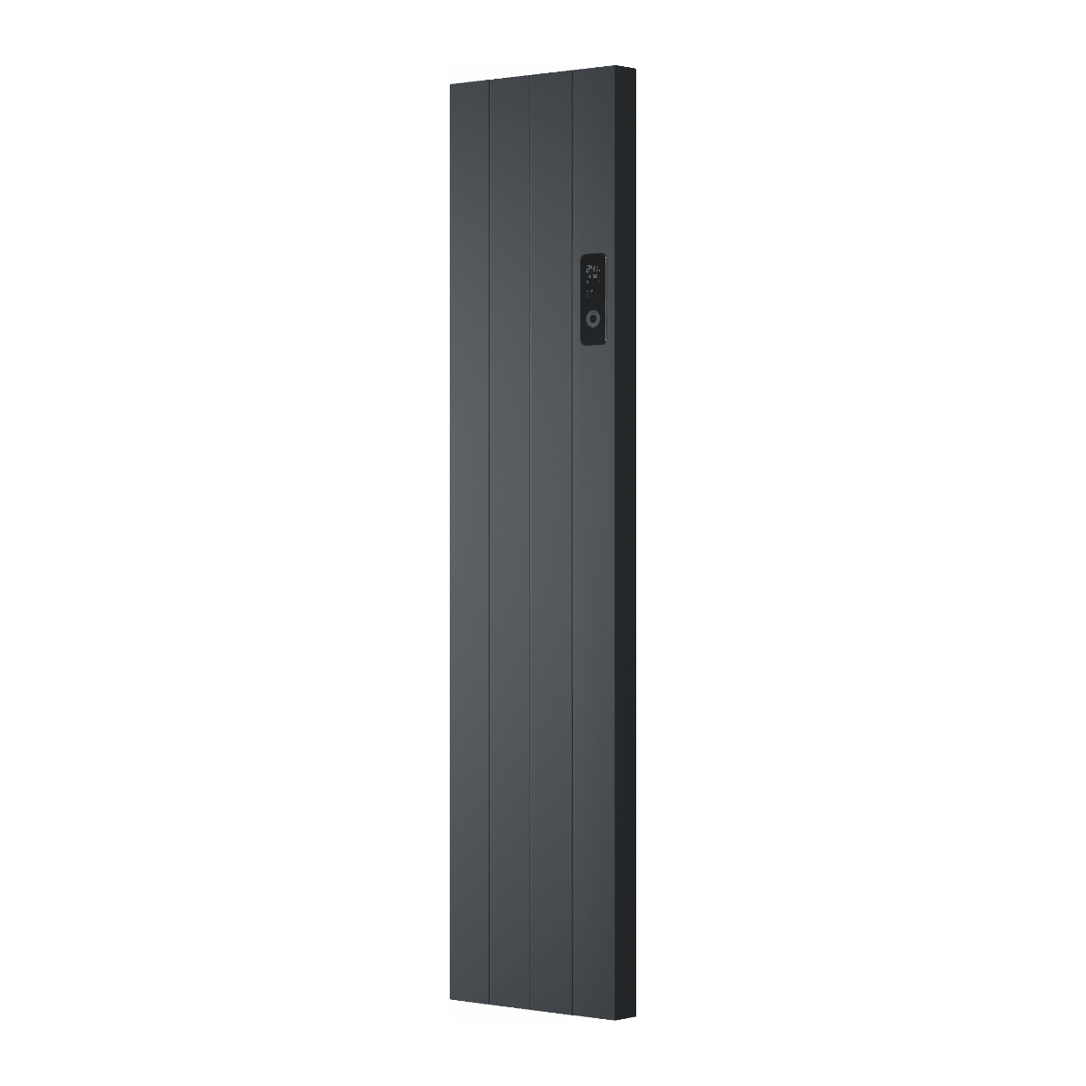 Reina Nika Vertical Electric Aluminium Radiator in Anthracite in Anthracite