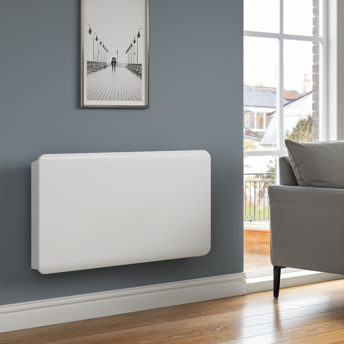 Reina Odet Electric Wifi Flat Panel Minimalist Radiator | 2 colours, 3 sizes